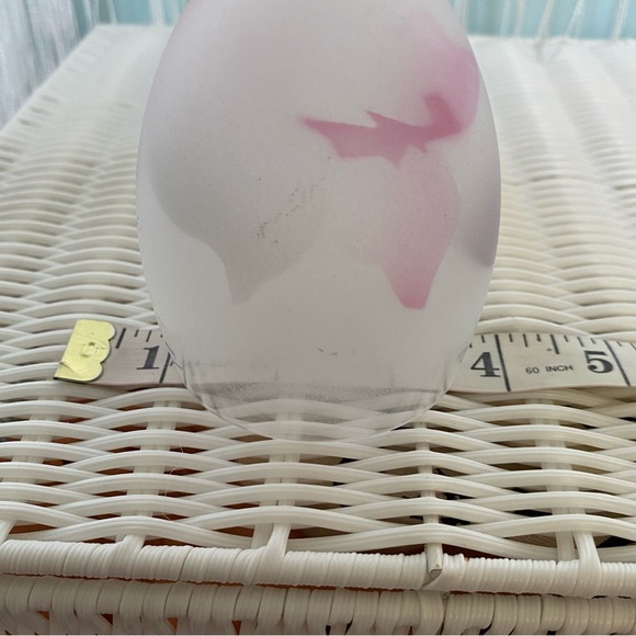 Chevrier Pettigrew Decorative Frosted Pastel Floral Glass and Jug Set - Picture 14 of 17